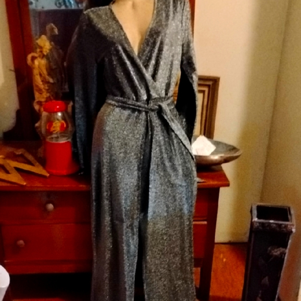 Elegant Metallic Women's Jumpsuit